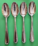 Hampton Silversmiths 18/10 HSV133 4 Place/oval Soup Spoons Stainless Flatware. Fixed Price $29.90.