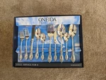 Oneida Wordsworth Flatware 45 Pieces (service For 8) Plus Serving. Fixed Price $250.00.