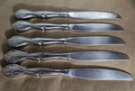 Oneida Community Cantata Stainless Flatware 5PC Knife Lot 9IN Silverware. Fixed Price $9.95.