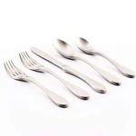Knork Matte 20-PIECE Flatware Set Silver. Fixed Price $90.66.
