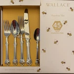 Wallace Napoleon Bee 18/10 Stainless Steel 45 Piece Flatware Set Service For. Fixed Price $150.00.