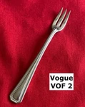 Vogue VOF2 Cocktail Seafood Fork 5/8" Stainless Steel Flatware. Fixed Price $5.69.