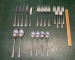 Pcs Vtg Mcm Cosmos 1967 Japan CSM16 Stainless Steel Flatware Read. Fixed Price $45.00.
