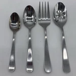 Kitchinox Vietnam Stainless Steel Flatware Lot 4 Serving Spoons Fork Soup. Fixed Price $24.95.
