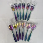 Annova Children's Flatware Set Stainless Steel Safe Kids Utensils 12 Fork Spoon. Fixed Price $11.99.