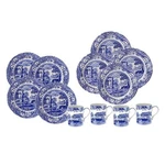 Spode Blue Italian Collection 12 Piece Dinnerware Set, Fine Earthenware. Fixed Price $400.00.