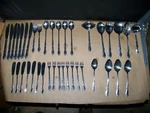 Castle Court CCS12 Stainless Flatware Dinner Forks Ladle Salad Pierced Spoon 39. Fixed Price $59.00.