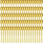 100 Pcs 4.33X1.18 Inch Demitasse Espresso Spoons Stainless Steel Classic Gold. Fixed Price $48.72.