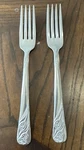 Hull Lifetime Stainless Flatware - Set Of 2 Forks 7/8 Dinnerware. Fixed Price $14.49.