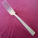 Oneida Amsterdam Stainless Flatware Dinner Fork 8 1/4" Glossy Frosted Accent. Fixed Price $5.99.