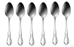Oneida Chateau Teaspoons - Set Of 6, Stainless Steel 18/8. Fixed Price $41.99.