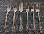 National Stainless Flatware NST9 6 Dinner Forks Mcm Korea. Fixed Price $20.00.