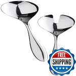 Alessi Mami 10-1/4-INCH By Salad Set Mirror Polished Silver SG38/14. Fixed Price $180.00.