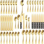 Tribal Cooking 49 Piece Silverware Set - Service For 8 Golden. Fixed Price $41.92.