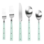 Pemberly Row Mint And Stainless Steel Flatware - Set Of 5 Pieces. Fixed Price $24.63.
