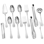 Kingstone 12 Piece Teardrop Serving Utensils Set, 18/10 Stainless Steel. Fixed Price $74.70.