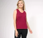 #CF2805 Isaac Mizrahi Live! Pointelle Tank With Scallop Trim Size. Fixed Price $12.00.