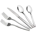 Idomy 40-PIECE Stainless Steel Flatware Set, Service For 8 Piece, Silver. Fixed Price $45.58.