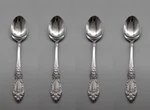 Oneida Stainless Flatware Wordsworth -oval Soup / Place Spoons Set Of Four New. Fixed Price $12.99.