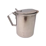 Vintage Stainless Steel Creamer Pitcher With Lid Drink Server Restaurantware. Fixed Price $34.99.