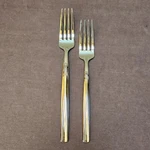 Argent AGE10 Glossy Stainless Flatware 1/8 Dinner & 7 3/8 Salad Fork. Fixed Price $11.87.