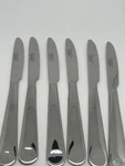 Target Home Flatware Utensils Set Of 6 Knifes Dimple Round Tip Stainless Steel. Fixed Price $12.99.