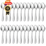 Unokit 24-PIECE Tea Spoons 6.7 Inch Silver Dinner Pieces,. Fixed Price $30.99.