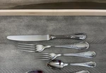Williams Sonoma Guy Degrenne Marquise Flatware Set 5-PIECE Silver Scuffed Read. Fixed Price $99.95.