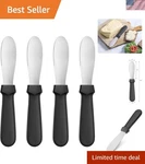 43013 Plastic Handle Butter Spreader, 8.75-INCH, Black, Set Of. Fixed Price $28.52.