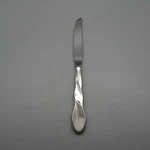 Set Of Six - Oneida Stainless Flatware Helix Dinner Knives New Usa Made. Fixed Price $19.99.