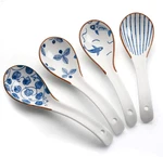 Porcelain Soup Spoons, 6.2 Inch Asian Ramen Japanese. Fixed Price $16.23.