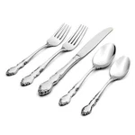 Oneida Dover Stainless Flatware Set 5 Pc Salad Dinner Fork Teaspoon Soup. Fixed Price $49.99.