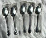 One Malmaison Christofle 1/8" Table Spoon Silver Plated - New. Fixed Price $65.00.