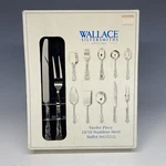 New Box 12 Piece Vintage Hostess Set Wallace Glossy 18/10 Stainless Indonesia. Fixed Price $98.00.