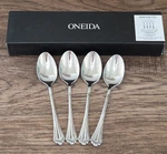 Oneida Marquette 18/8 Stainless Steel Teaspoon Set Of 4 New Box. Fixed Price $27.85.