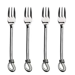 Gourmet Settings Twist Cocktail Forks Stainless Steel Of 4. Fixed Price $38.29.