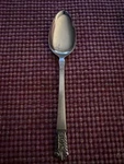 Lifetime Stainless Satin Floral Tip Black Acc LCU32 Place Oval Soup Spoon 7.25. Fixed Price $5.00.