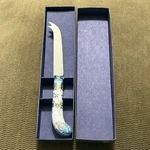 Sheffield House Of Prill HPR9 Aqua Gold Scrolls Cheese Knife Chinoiserie New. Fixed Price $18.99.