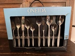 Oneida Camlynn Flatware 45 Piece Set Service For 8 + Serving Frosted. Fixed Price $99.00.
