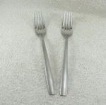 CBS104 Dinner Fork Lot Of 2 Cambridge Satin Stainless Flatware. Fixed Price $21.50.