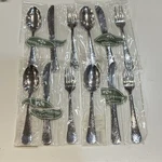 Reed & Barton Child Old English Heritage Hammered Stainless Flatware 12. Fixed Price $84.00.