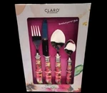 Godinger 16 Piece Flatware Service For 4 Stainless Steel Summer Floral New. Fixed Price $23.61.