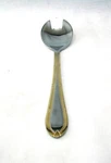 Unknown Gold Accent Bestecke Solingen Germany Stainless Steel Cold Meat Fork. Fixed Price $11.40.