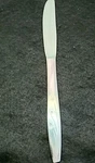 Stainless Flatware Starburst CIF7 One Modern Solid Knife Japan 3/8". Fixed Price $8.99.