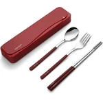 Devico Travel Utensils, 18/8 Stainless Steel 4PCS Cutlery Set Portable Camp Reus. Fixed Price $24.38.