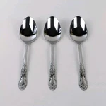 Oneidacraft Venus Serving Spoons 3 Stainless Steel 7.75" Flatware. Fixed Price $9.98.