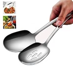 2 Pack 9.8 Inch 18/8 Stainless Steel Extra Large Slotted Serving Spoons. Fixed Price $25.93.
