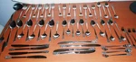 Northland Japan Oneida OHS75 Black Scroll Service For 8 + Serving Set 61 Pieces. Fixed Price $169.99.