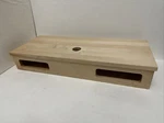Signature Hardware 18" Nadiya Wall-mount Vessel Sink Vanity Unfinished Maple. Fixed Price $150.00.