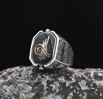 Double Sided Moon Star Sultan's Signature Handmade 925 Sterling Silver Ring. Fixed Price $92.00.